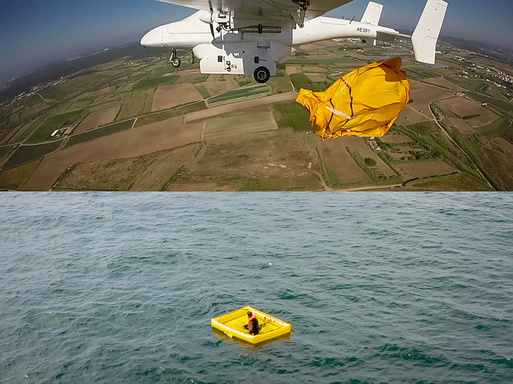 TEKEVER AR5 lifeboat showcased by EMSA in an Italian Coast Guard search and rescue exercise